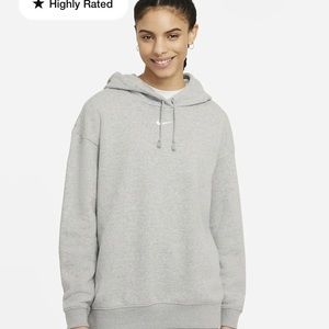 Nike grey fleece hoodie